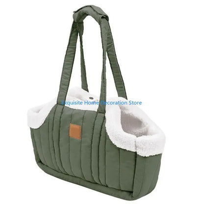 L5BF Pet Handbag Cats Carriers Bag Soft Big Capacity with Safety Strap Breathable Pet Carriers Sightseeing Bag