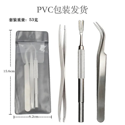 Dog Tick Remover Kit Easy Use Flea Remover Hook Tweezer For Dogs Tick Clamp Pets Cat Dog Miates Flea Extractor Accessories
