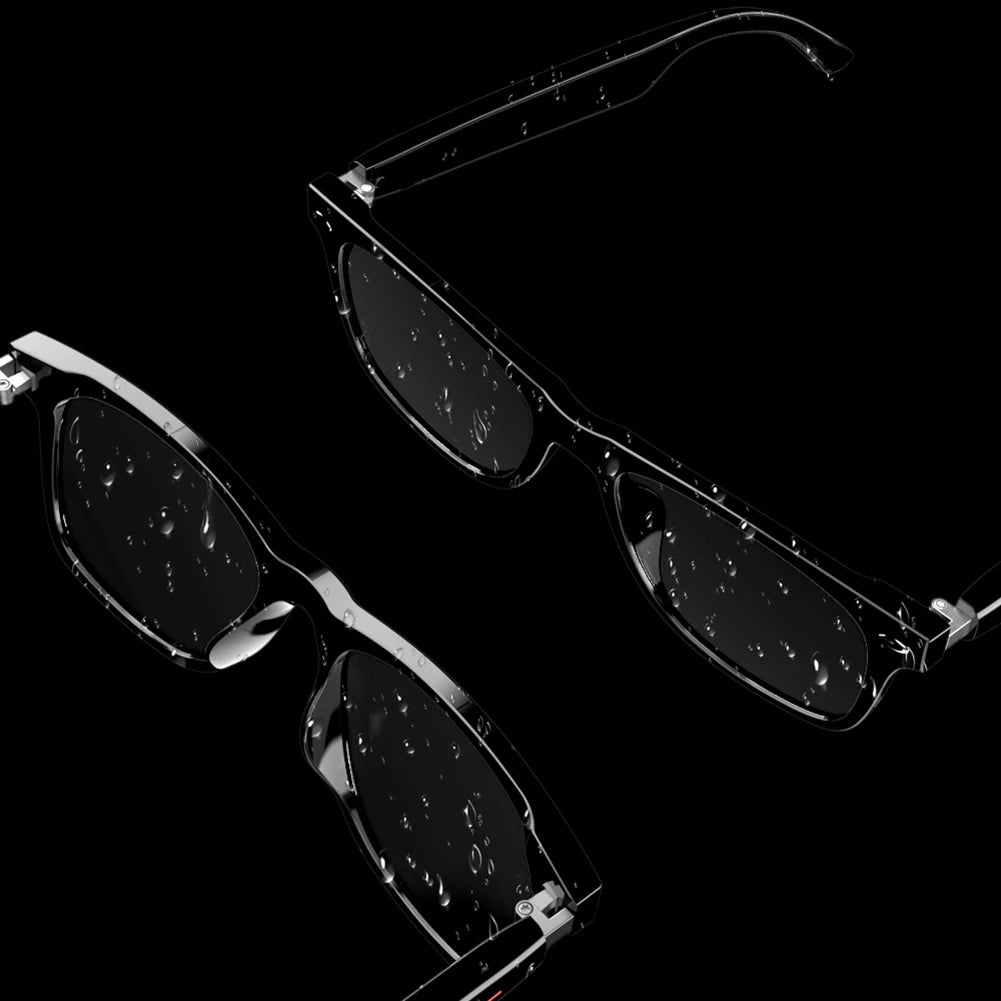 Smart Glasses AI Voice Assistant Outdoor Sport Glasses with Camera Remote Shooting Open Ear Sound Mic & Speakers for Women Men