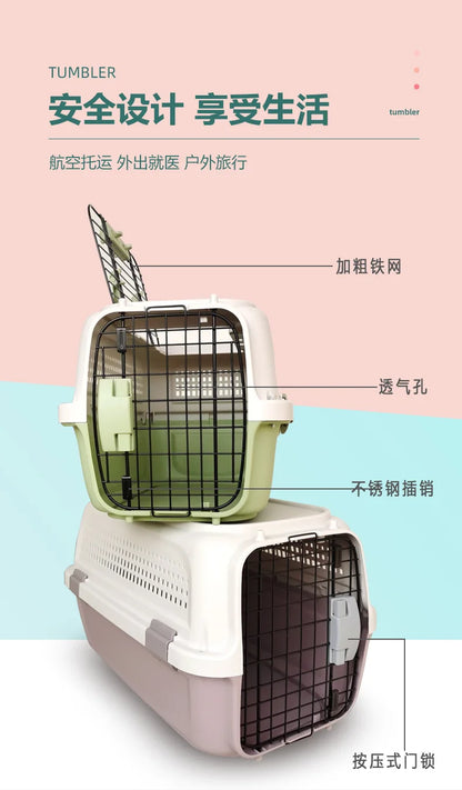 Pet Air Case Boeing Type Pet Cage Portable Travel Car Consignment Case Aircraft Air Transport Case