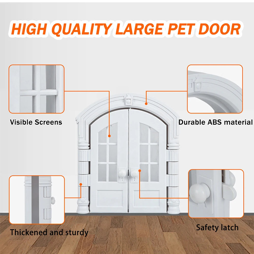 New Cat and Dog House, Cat Door, Dog Hole, No Flip Cover, Door Block, Pet Door, French Cat Door