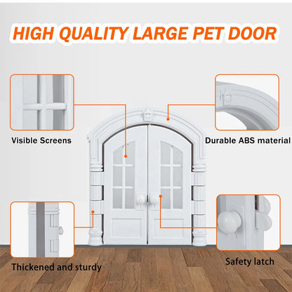 New Cat and Dog House, Cat Door, Dog Hole, No Flip Cover, Door Block, Pet Door, French Cat Door