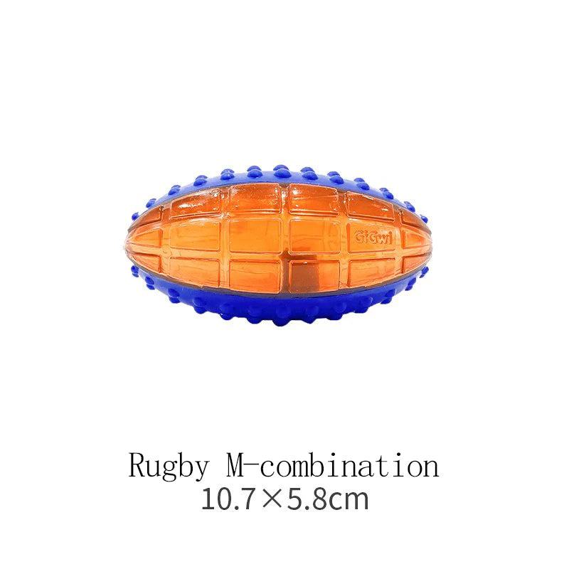Interactive Dog Ball Pet Toys G-Ball Series Squeaky 2.5' Bouncy Assorted Colors for Small/Medium Dogs