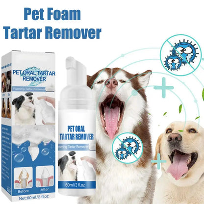 Pet Tartar Remover Natural Plaques Remover For Dogs Cats Freshen Breath Foam For Dogs Cats Support Healthy Gums Pet Care Product