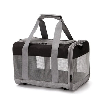 One Shoulder Polyester Pet Carrier Bag Breathable Mesh Simple Design Pet Bag Portable Handbag Style Pet Backpack Outdoor Travel
