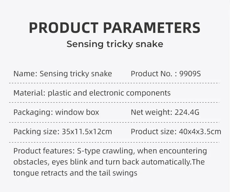 Remote Control Snake Pet Interactive Toy 16 Inch Toy Snake Egg Shaped Infrared Controller Prank Toy Ideal Gift for Kids Adults