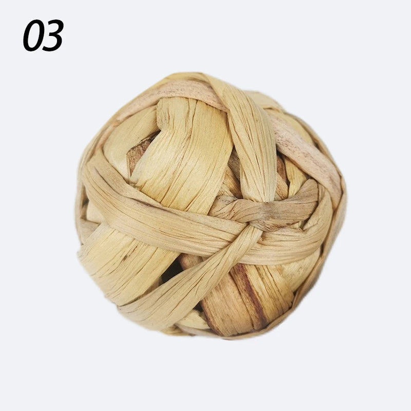 7CM Chewing Braided Ball Guinea Pig Rabbit Hamster Small Animal Play Pet Interactive Chew Toy