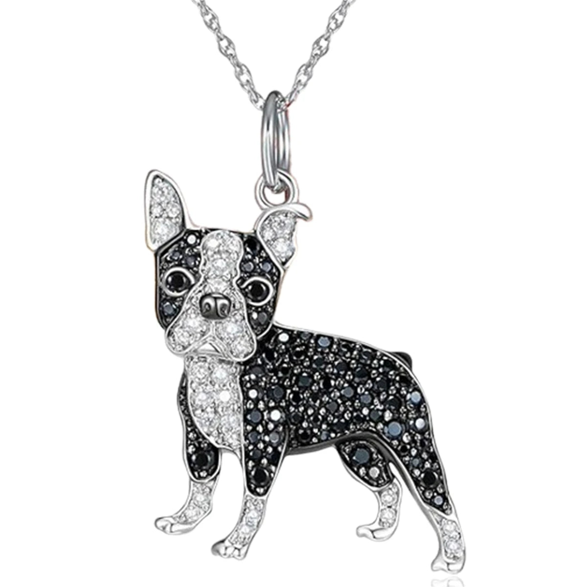 Exquisite and Cute Schnauzer Dog Pendant Necklace for Women Elegant Pet Puppy Jewelry Animal Accessories