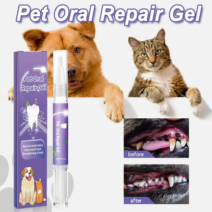Pet Oral Gel for Dogs & Cats – Fresh Breath & Tartar Control