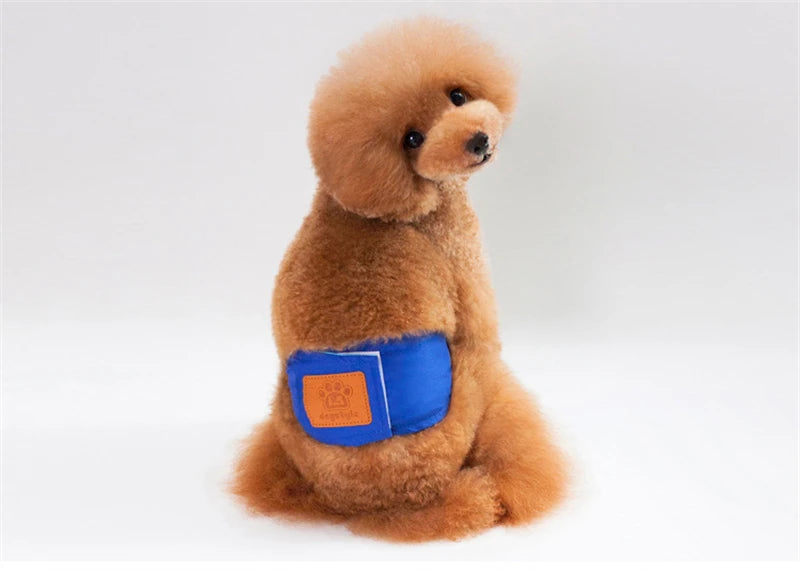 Solid Color Male Dog Diapers – Washable Cotton Dog Shorts