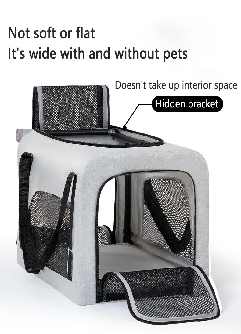 Wholesale Lightweight 4-Wheel Pet Travel Trolley Detachable Dog Stroller Pet Carrier Bag for Cats and Dogs