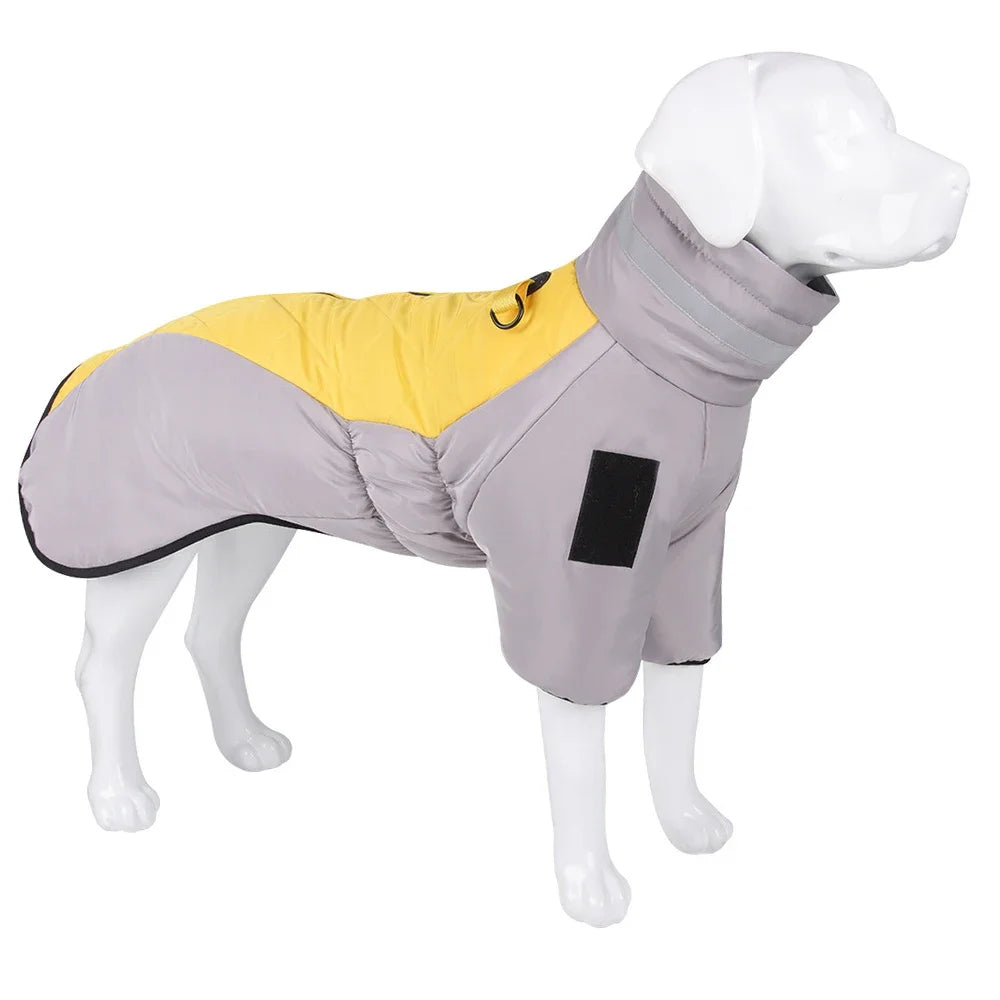 Big Dog Jacket Winter Warm Dog Clothes for Medium Large Dogs Waterproof Pet Coat Labrador Costume Golden Retriever Vest Overalls