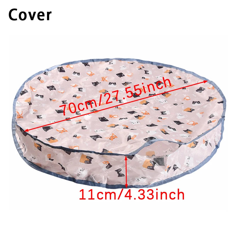 Interactive Cat Toys Ball Fast Rolling in Pouch Hide and Seek Kitten Toy Motion Activated Interactive Cat Toy for Indoor