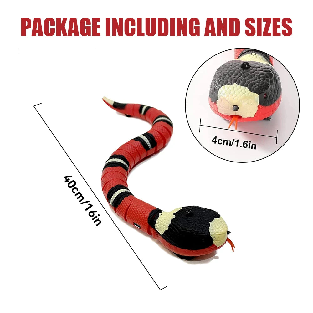 Remote Control Snake Pet Interactive Toy 16 Inch Toy Snake Egg Shaped Infrared Controller Prank Toy Ideal Gift for Kids Adults