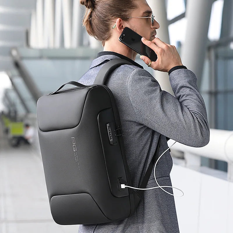 BANGE New Backpack Aesthetic Design Business Backpack Men Anti-theft Waterproof School Laptop Backpacks USB Charging Travel Bag