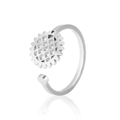 Skyrim Adjustable Ring for Women Stainless Steel Cat Snake Cross Dog Paw Lightning Angel Wing Couple Ring 2024 Trendy Jewelry