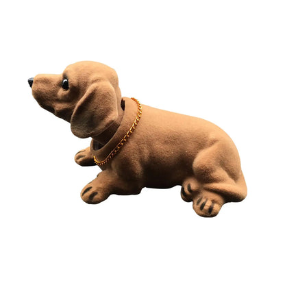 Creative Bobble Head Dog Figure Ornament Statue Cute Shaking Head Dog Car Ornament for Car Dashboard Tabletop Decoration Bobbing