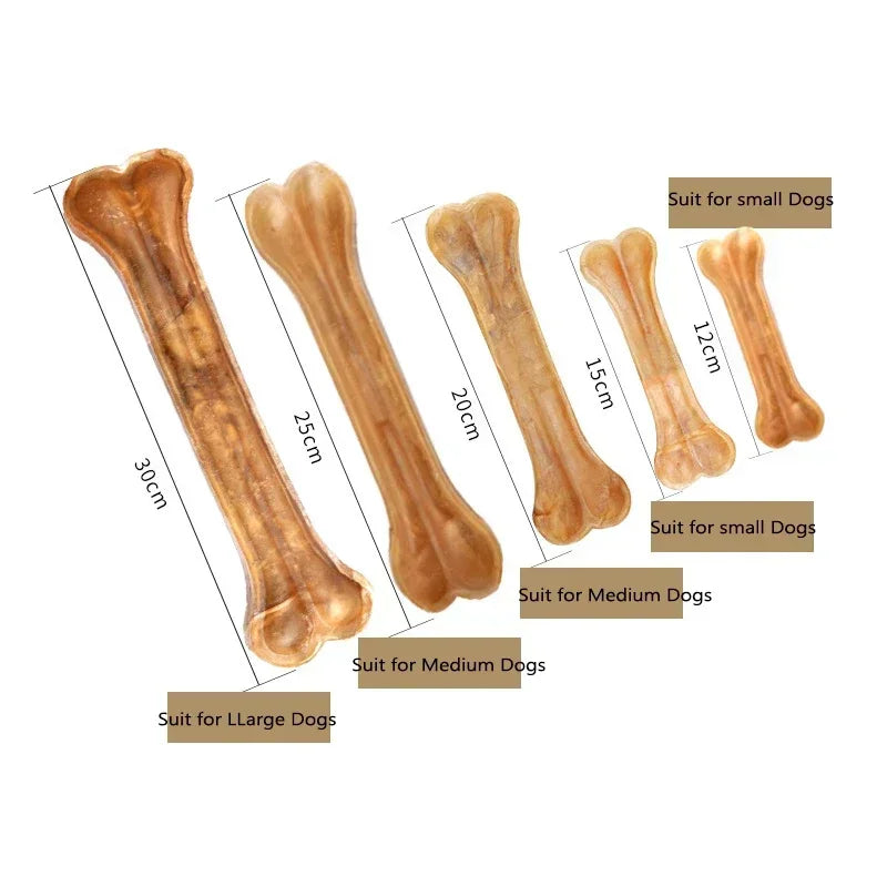 Bite Resistant Cowhide Bone for Puppy, Clean Teeth, Pet Dog Snack Food for Small Medium Large Dogs, Pitbull Chew Pets Supplies