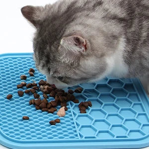 Poursweet 犬用舐めマット 吸​​盤付き スローフィーダー ペットの不安解消 猫の食事、ヨーグルト、ピーナッツバターのトレーニングに