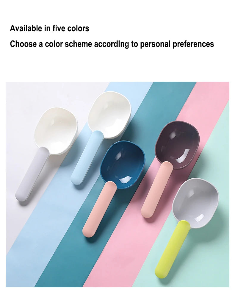 Pet Cat Dog Food Shovel with Sealing Bag Clip Spoon Multifunction Thicken Feeding Scoop Tool Creative Measuring Cup Pet Supplies