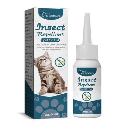 Pet Flea Killer Drops Anti Fleas Cats Ticks Lice Mite Relieve Ringworm Drops Removal Dogs Treatment Removal Pet Itching Ins H8W4
