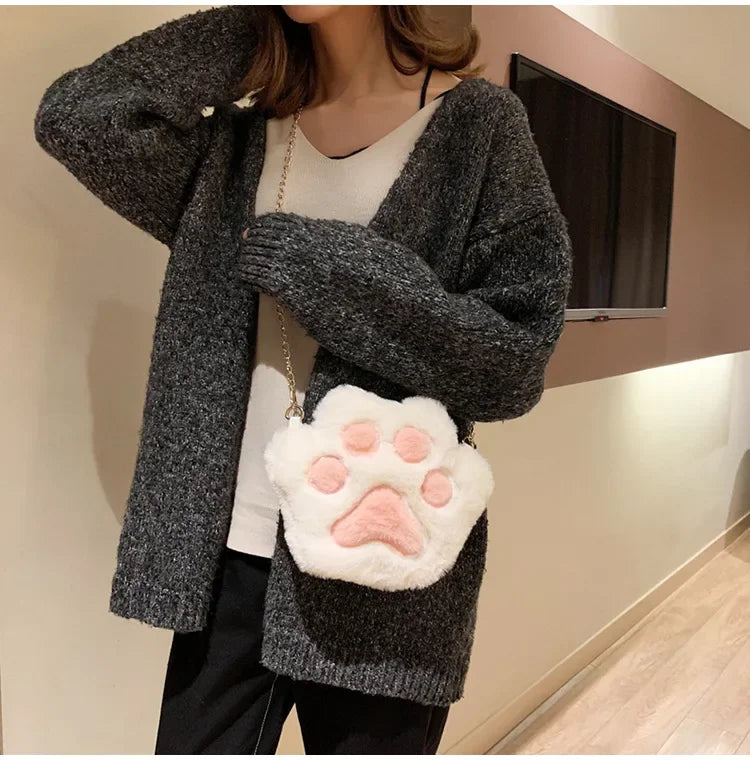 Japanese Style Kawaii Bag Women Cartoon Plush Shoulder Bag for Women 2022 New Crossbody Bag Small Phone&Purse Bag Bolsa Feminina