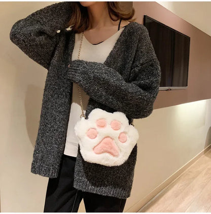 Japanese Style Kawaii Bag Women Cartoon Plush Shoulder Bag for Women 2022 New Crossbody Bag Small Phone&Purse Bag Bolsa Feminina