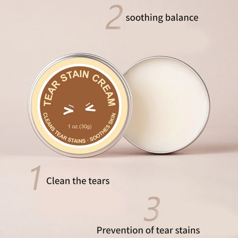 Gentle Pet Eye Cleaning Cream Safe for Dogs and Cats Home Use Dog Tear Stain Remover Cream Professional Grooming Supply