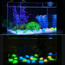 50/100 塊人造夜光石,七彩發光,水族箱魚缸造景花瓶,人行道裝飾