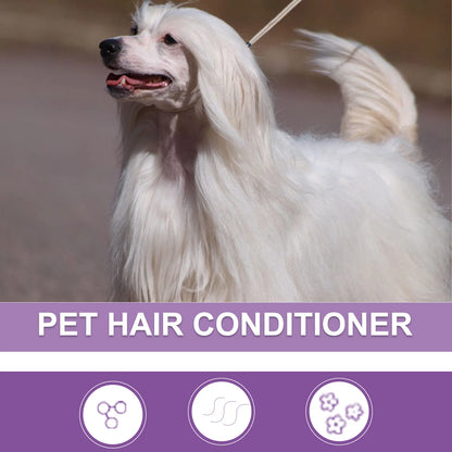 Pet Hair Care Essence Cat Hair Softening Moisturizing Dog Coat Conditioner Itch Relief Deodorizer Anti Flea Dog Hair Care Cream