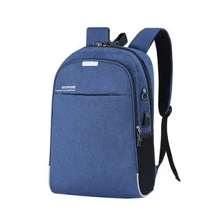 Men's Business Backpack Laptop Bag with USB Charging Port Combination Lock Anti-theft Design Travel Bag Student Schoolbag