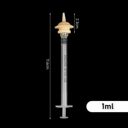 Pet Feeding Nipple for Kitten Puppy Newborn Cat Silicone Feeding Pacifier with Syringes for Mini Pet Small Dog Milk Feeding