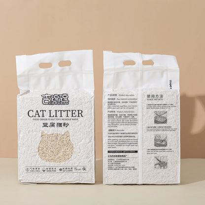 Deodorant tofu cat litter cat toilet cleaning supplies natural cat litter quickly clumping