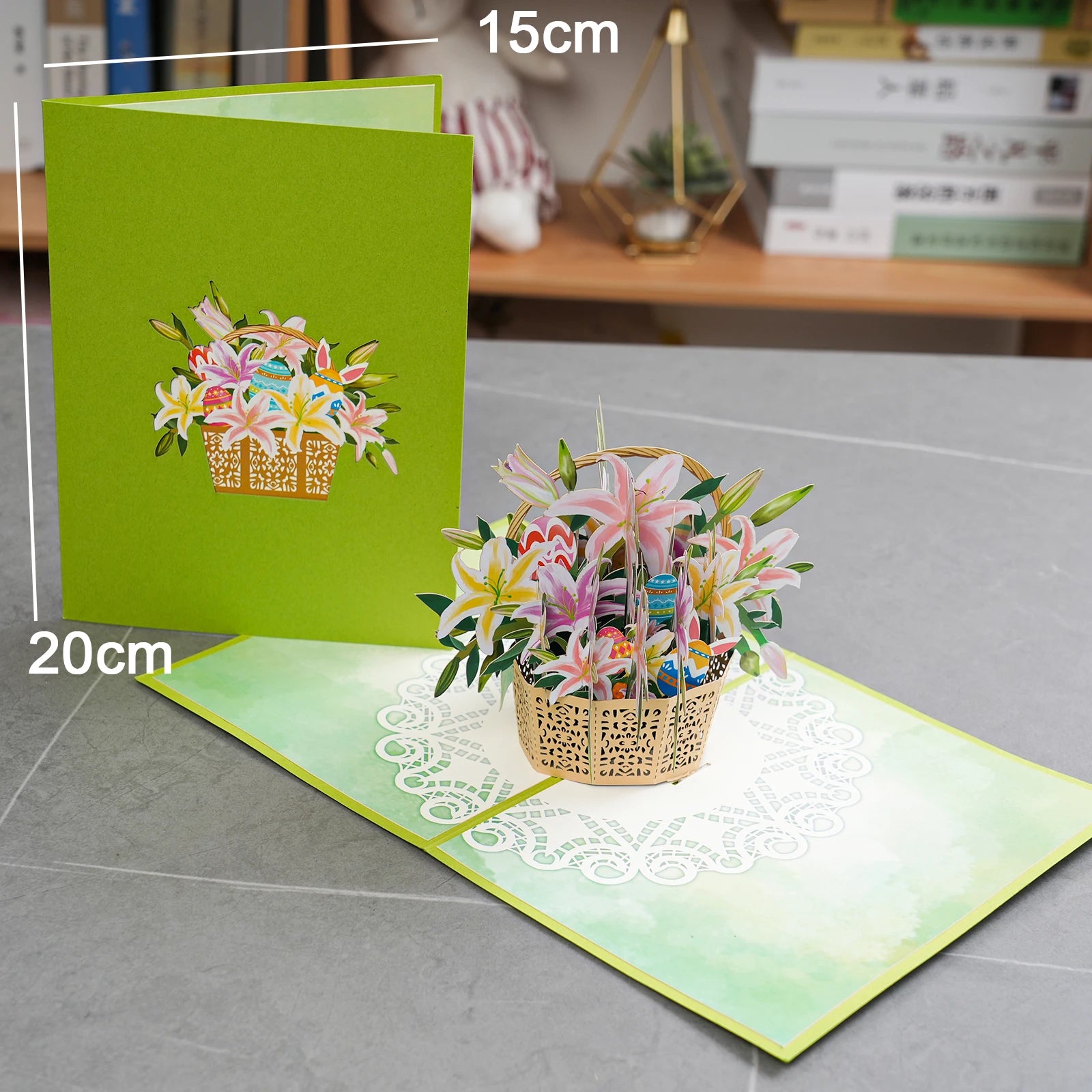 Pop-Up Flower Card Flora 3D Greeting Card for Birthday and Festivals