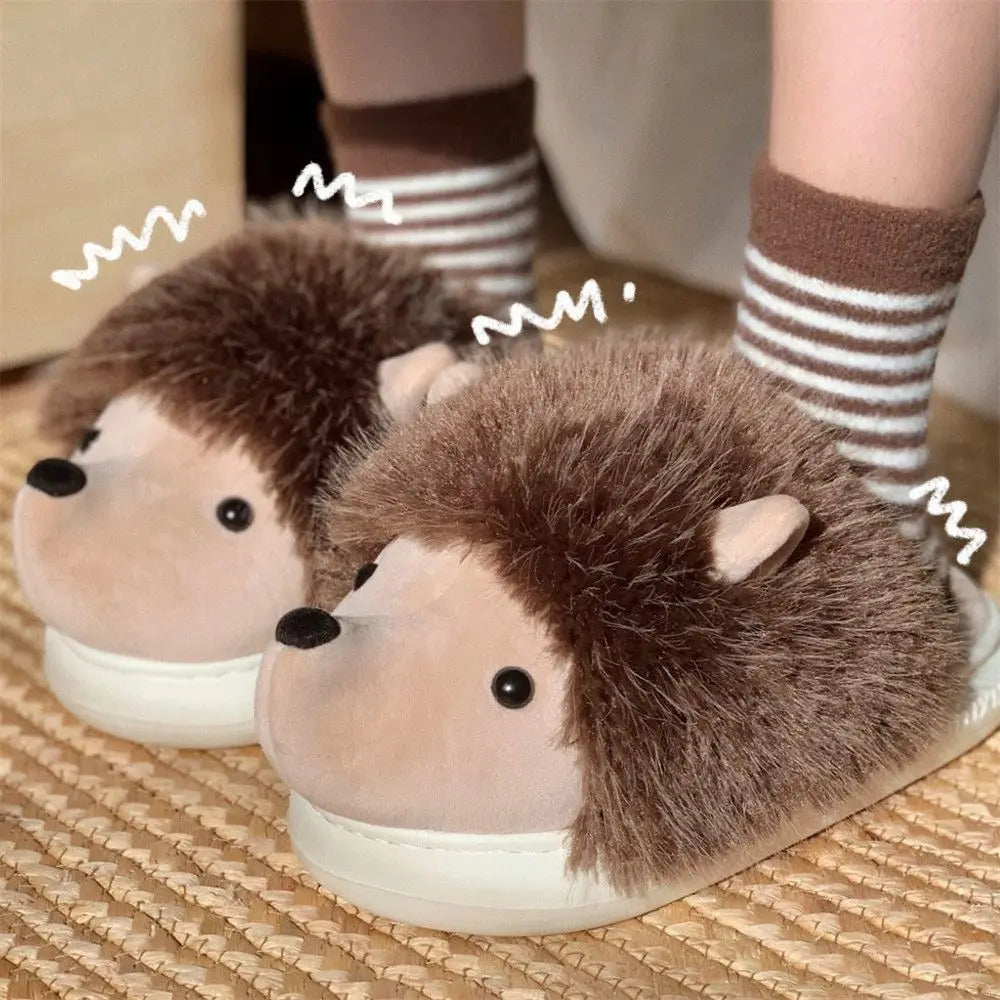 Cuddly Hug Cat Slippers Women Men Winter Home Slides Kawaii Floor Shoes Furry Slippers Girl White Mules Funny Cute Gift Slippers