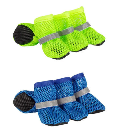 Non-slip Dog Boots for Small & Medium Dogs, 4pc Set