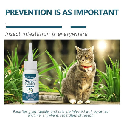 Pet Flea Killer Drops Anti Fleas Cats Ticks Lice Mite Ringworm Removal Itching Dogs Treatment Pet Removal Insect Relieve Dr G4B2