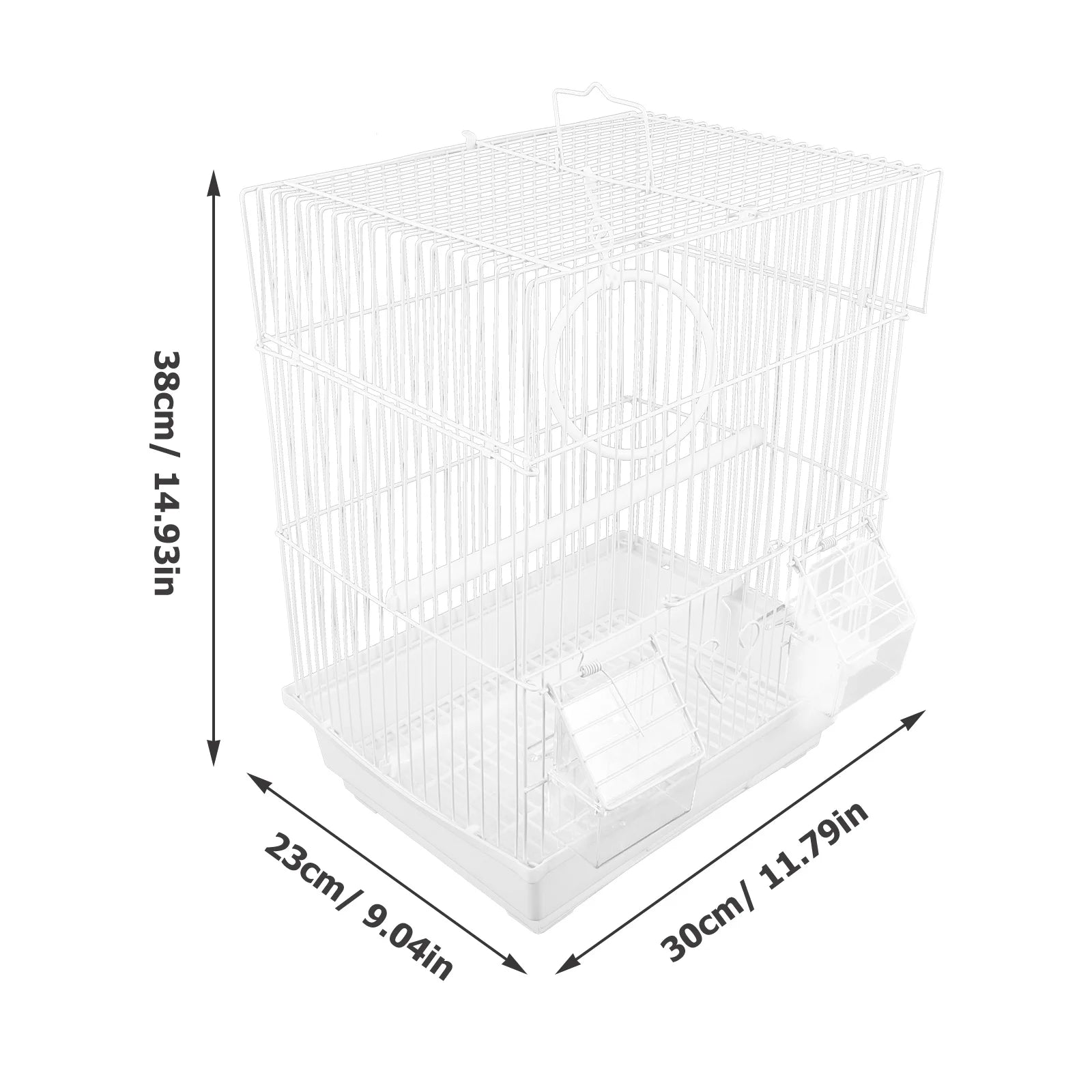 Birdcage Outing Parrot Cockatiel Wire Pet Cages For Birds Travel Carrier Wrought Iron Handheld Carrying Thrush Parrot Cage