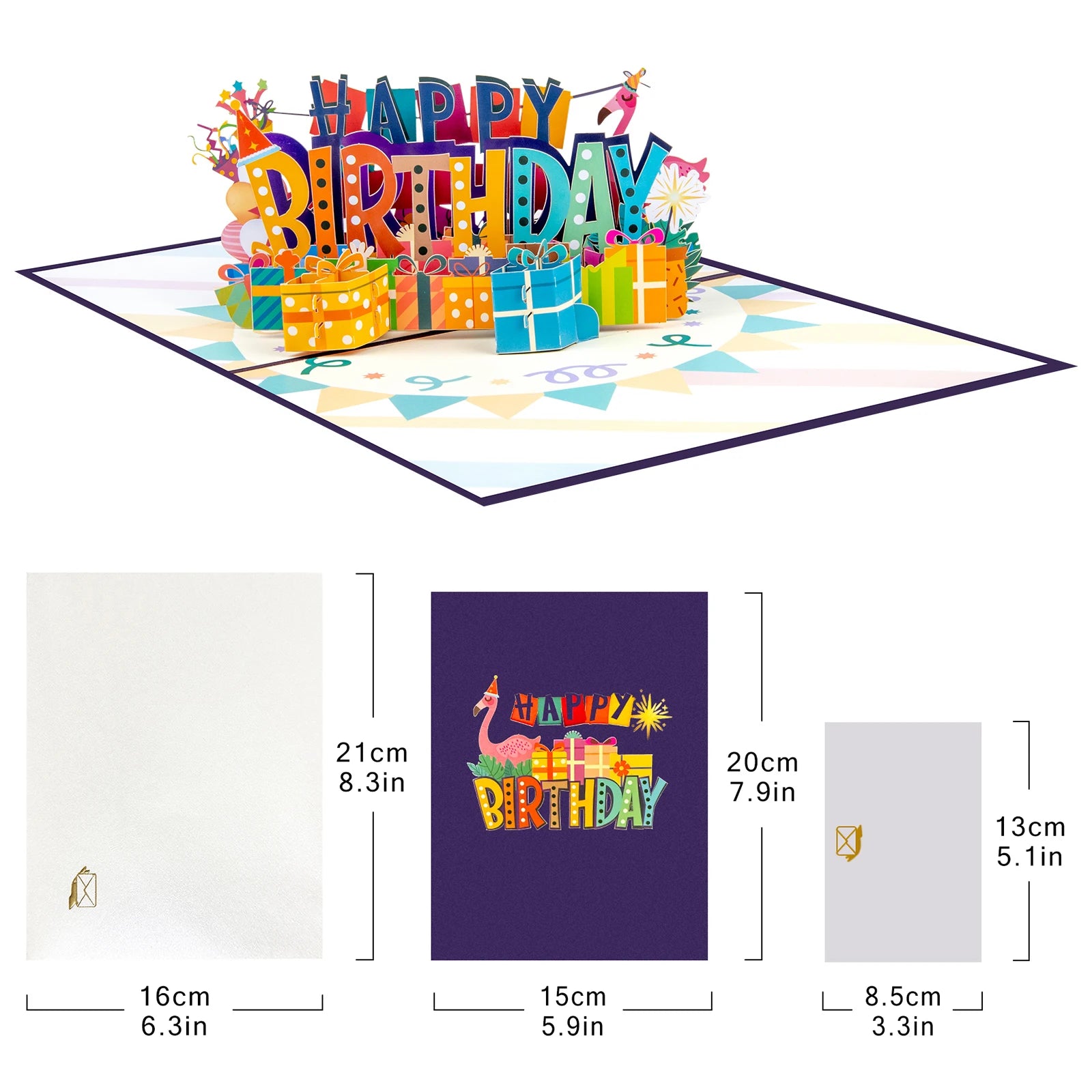 3D Cards Flowers Birthday Card Anniversary Maple Cherry Tree