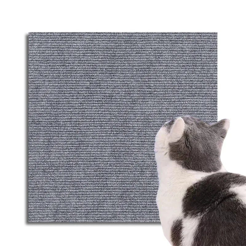 30x60/100cm Cat Scratching Mat Self-adhesive Cat Toy Sofas Furniture Protection Mats Trimmable Cats Climbing Scratching Post Mat