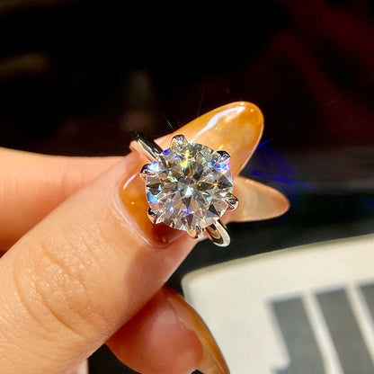 GRA Certified 1-5CT Moissanite Ring VVS1 Lab Diamond Solitaire Ring for Women Engagement Promise  Wedding Band High Quality Fine