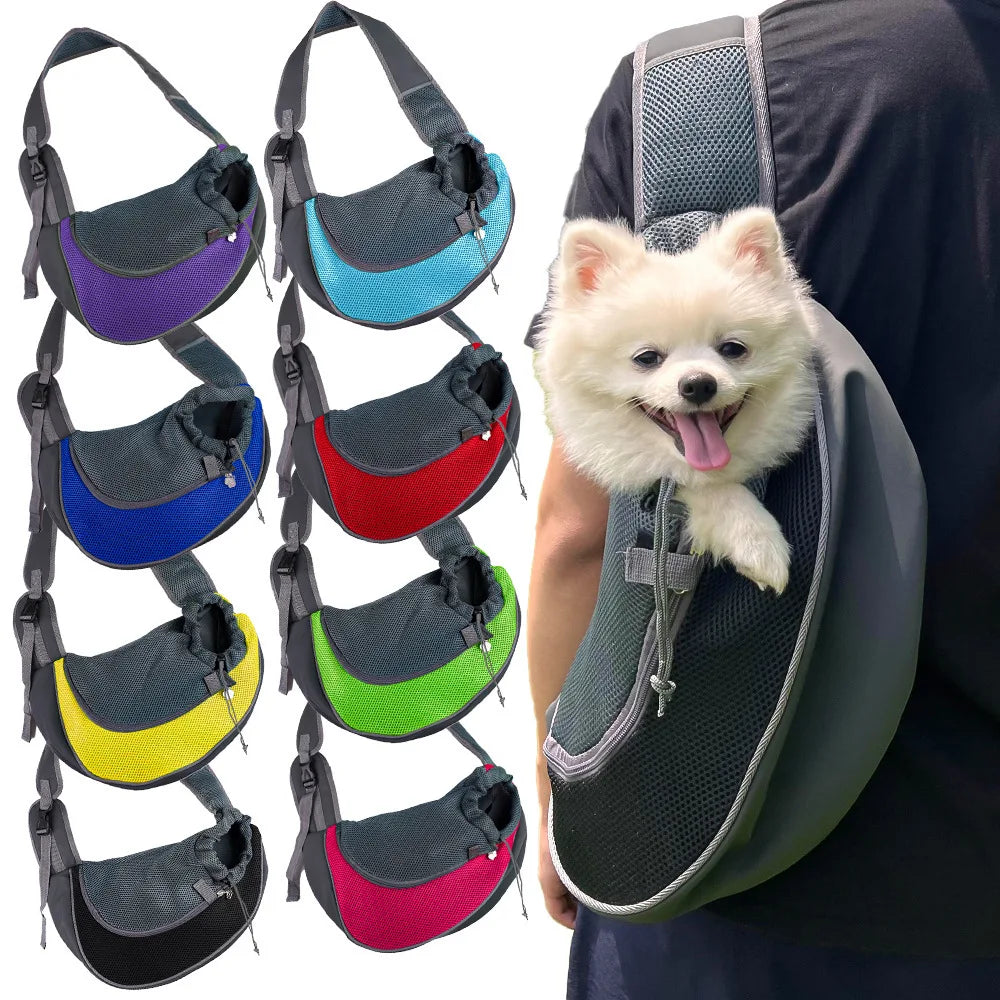 Pet Bag Portable dog Carrier Breathable Outdoor Travel cat Shoulder Bag Comfort Foldable dog carrier pet cat Cross-body Bags