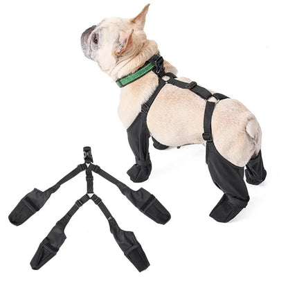 Dog Shoes Waterproof Ajustable Shoes For Dogs Non-Slip Dog Boots Outdoor Protector Accessories For Small Medium French Bulldog