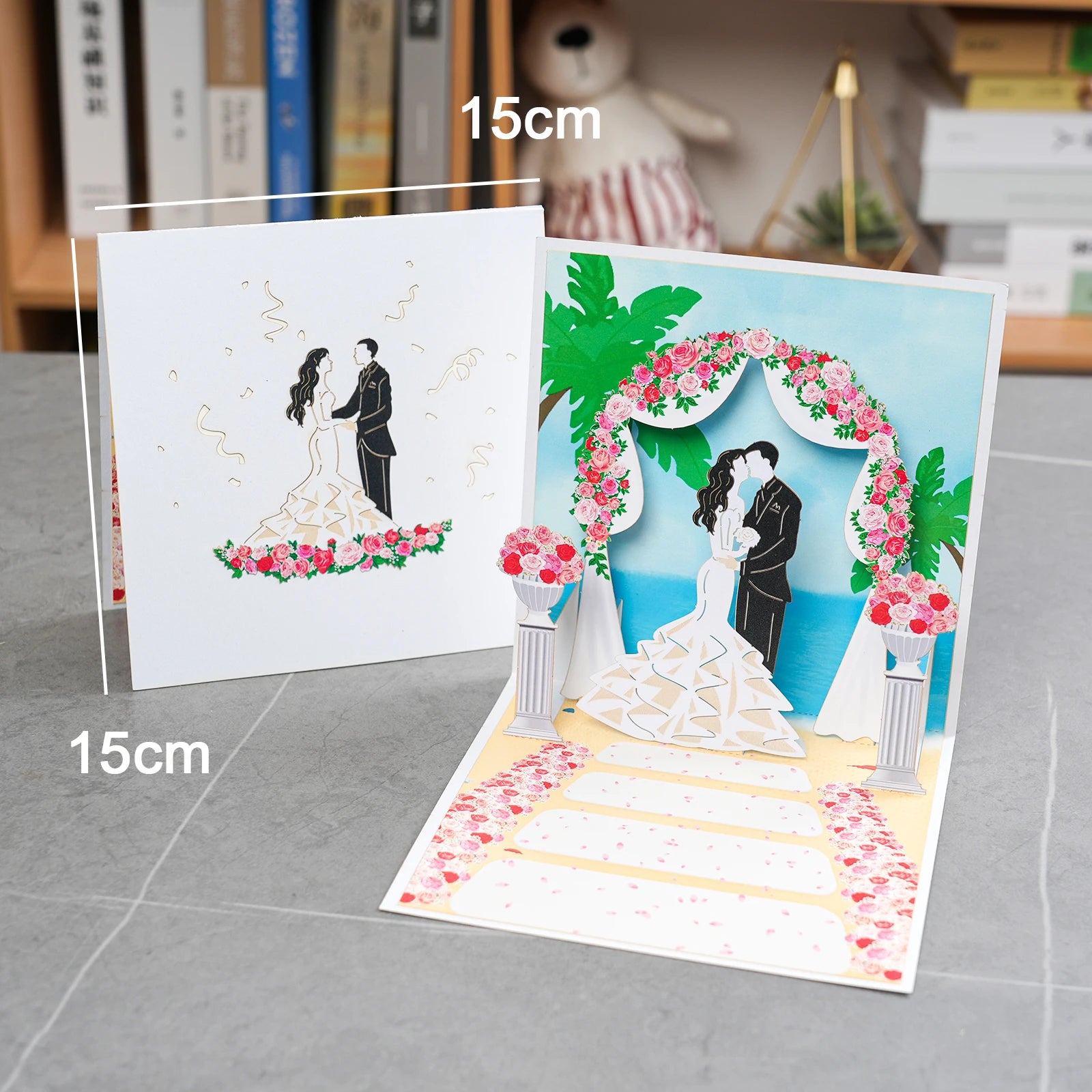 3D Cards Flowers Birthday Card Anniversary Maple Cherry Tree