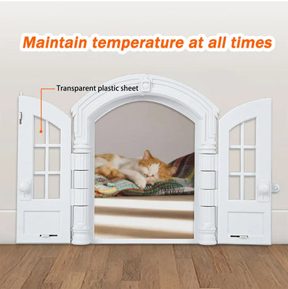 New Cat and Dog House, Cat Door, Dog Hole, No Flip Cover, Door Block, Pet Door, French Cat Door