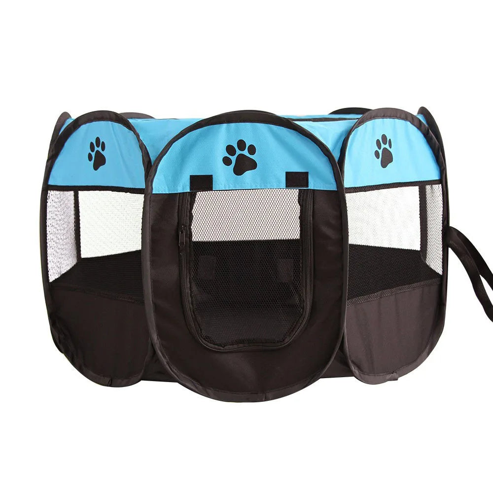 Foldable Cat Tent Pet Cage Fence Dog Playpen Outdoor Pet House For Small Large Dog Cat Kennel Portable Puppy Shelter