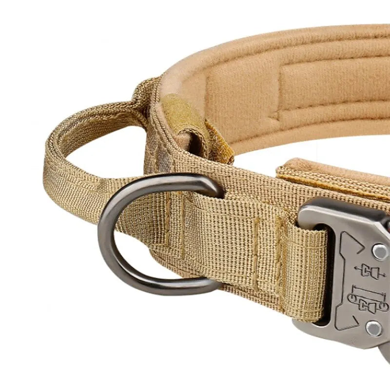 Tactical Dog Collar For Medium And Large Dogs: Suitable For All Breeds, Adjustable And Durable