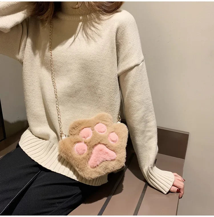 Japanese Style Kawaii Bag Women Cartoon Plush Shoulder Bag for Women 2022 New Crossbody Bag Small Phone&Purse Bag Bolsa Feminina