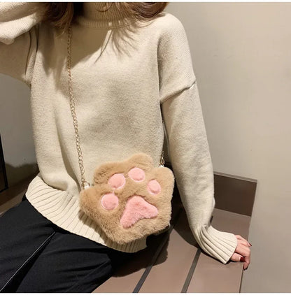Japanese Style Kawaii Bag Women Cartoon Plush Shoulder Bag for Women 2022 New Crossbody Bag Small Phone&Purse Bag Bolsa Feminina