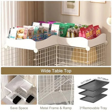 2 Tier Rabbit Cage Indoor Bunny Hutch Cat Cage with Pull Out Tray Corner Design Easy Cleaning Stable and Durable Loft Design